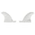 Futures SB3 Longboard Side Bite Fin Set White Detail 1 View