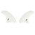 Futures T1 Thermotech Twin Fin Set White Detail 1 View