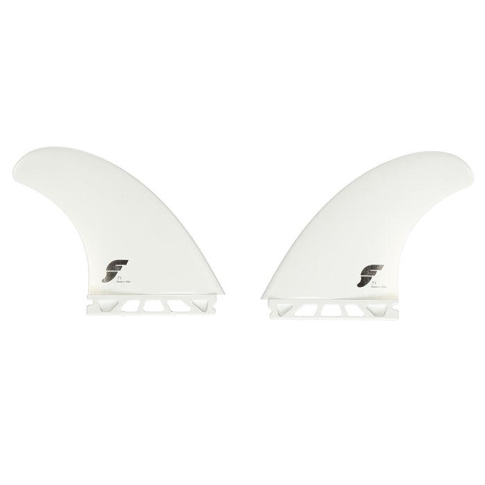 Futures T1 Thermotech Twin Fin Set White Detail 1 View