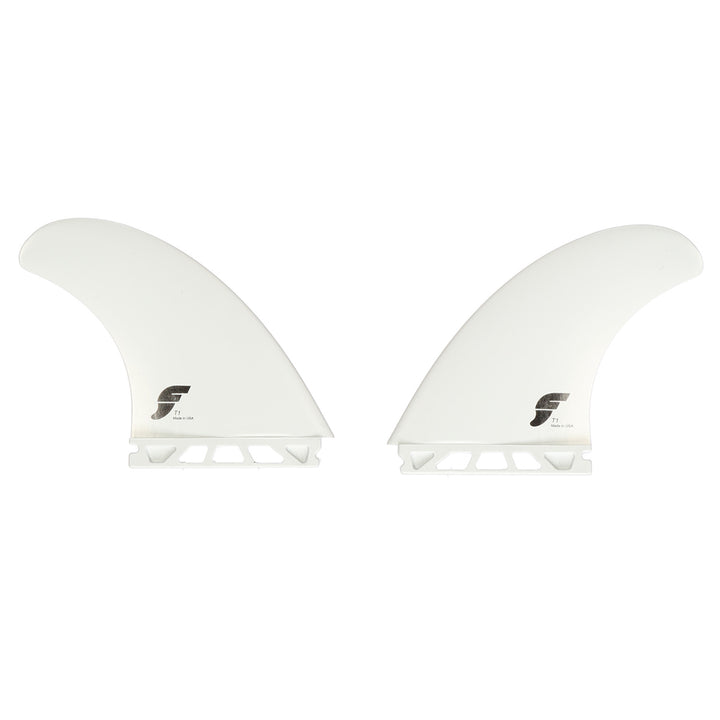 Futures T1 Thermotech Twin Fin Set White Detail 1 View