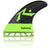 Futures Rusty R1 BlackStix Tri Fin Set Black/Clear