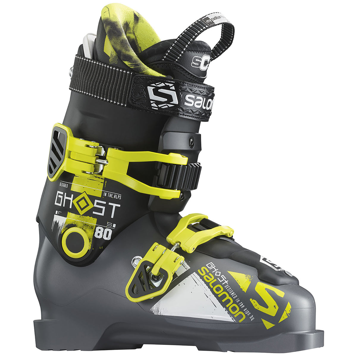 Salomon Ghost FS 80 Ski Boots 2016 Anthracite/Black Side View
