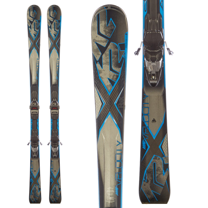 K2 AMP Velocity Skis + M3 10 Q Bindings 2014