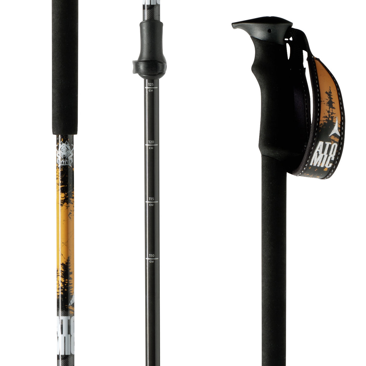 Atomic BCT Carbon Ski Poles 2016 Black/Orange