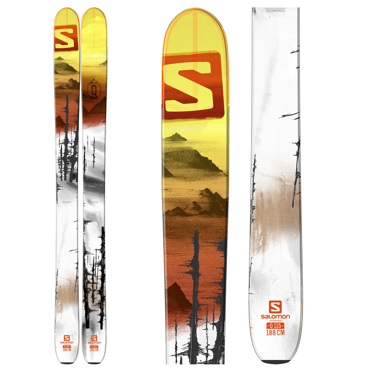 Salomon Q-115 Skis 2016