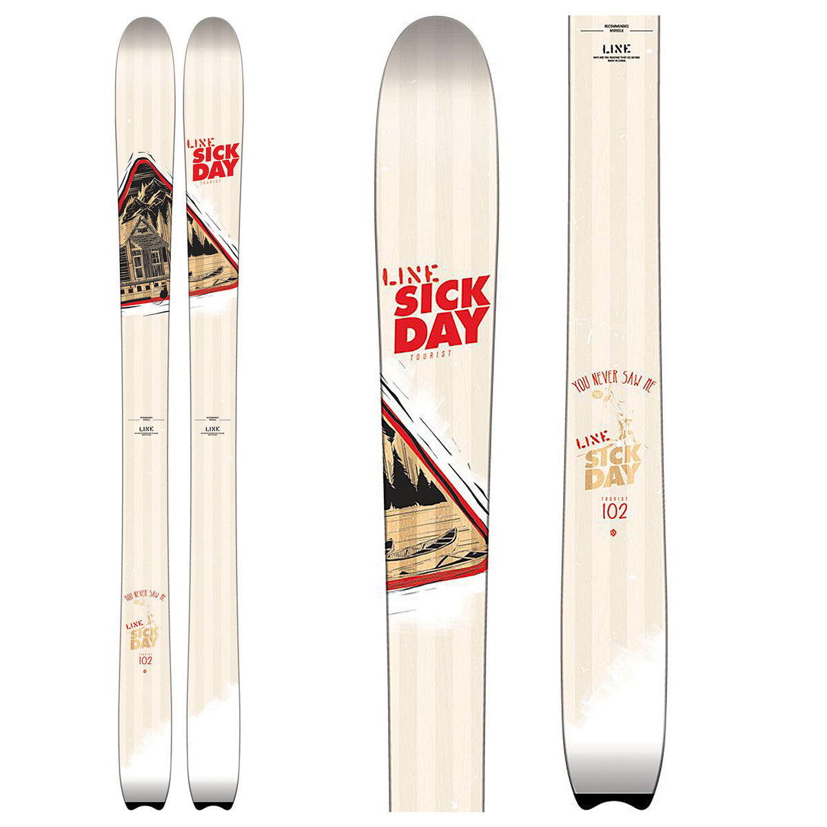Line Skis Sick Day Tourist Skis 2017 Top View
