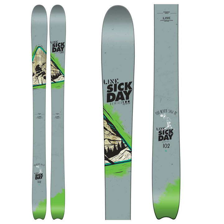 Line Skis Sick Day 102 Skis 2016 Top View