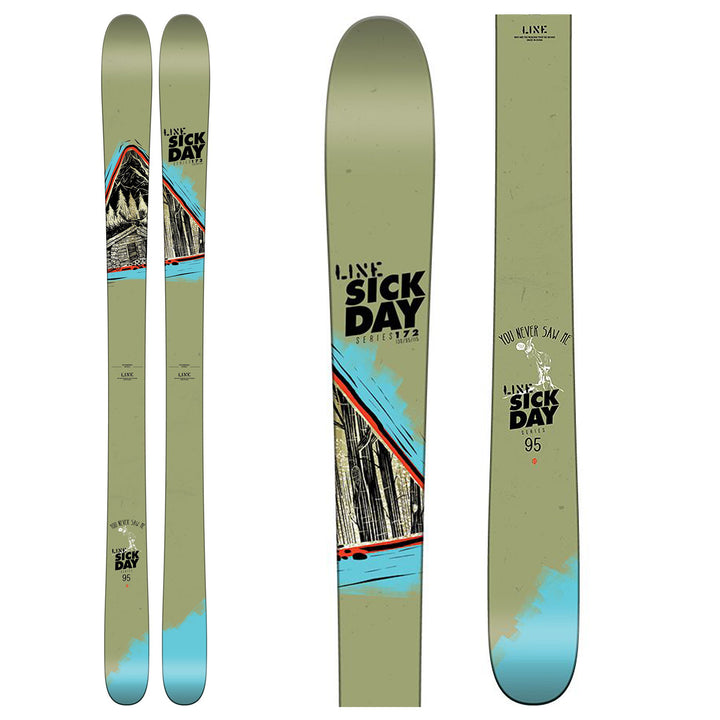 Line Skis Sick Day 95 Skis 2016 Top View