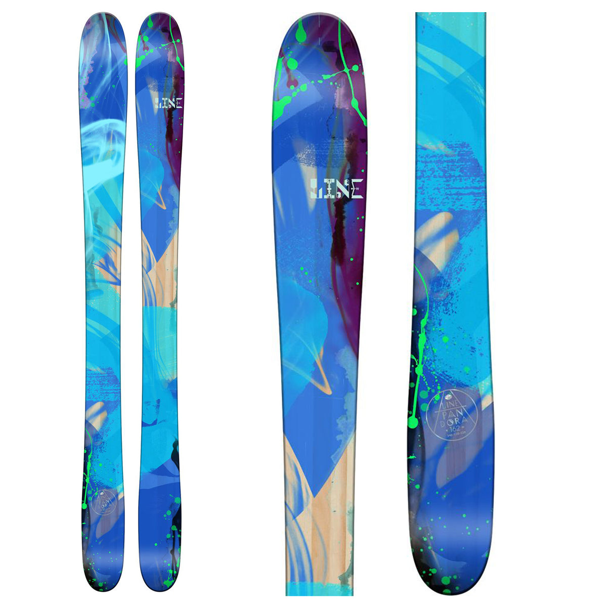 Line Skis Pandora 110 Skis - Women's 2016 Top View