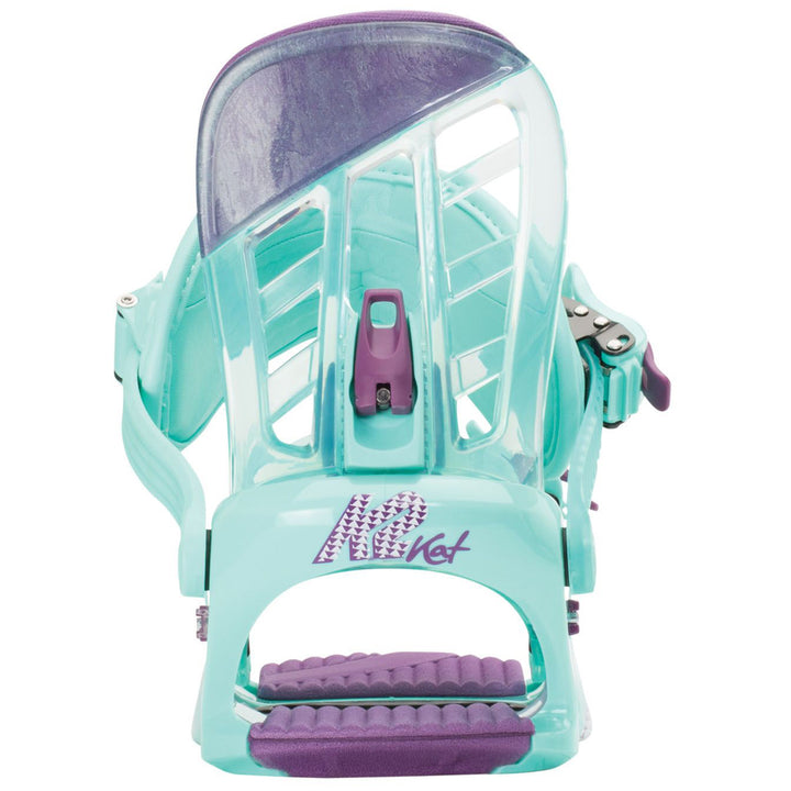 K2 Kat Snowboard Bindings - Girls' 2016 Teal Back View
