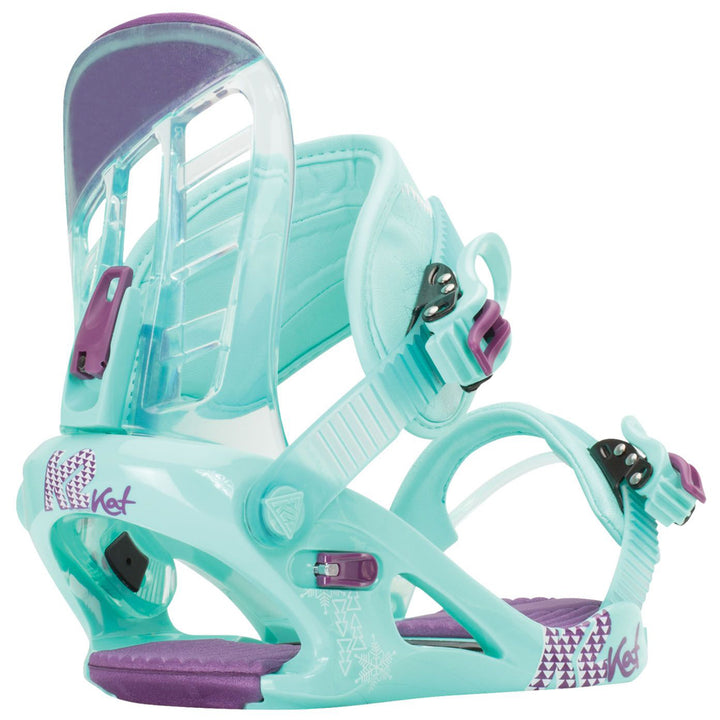 K2 Kat Snowboard Bindings - Girls' 2016 Teal Back View