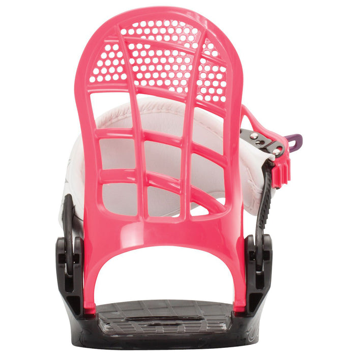 K2 Lil Kat Snowboard Bindings - Little Girls' 2017 White/Black/Pink Detail 1 View