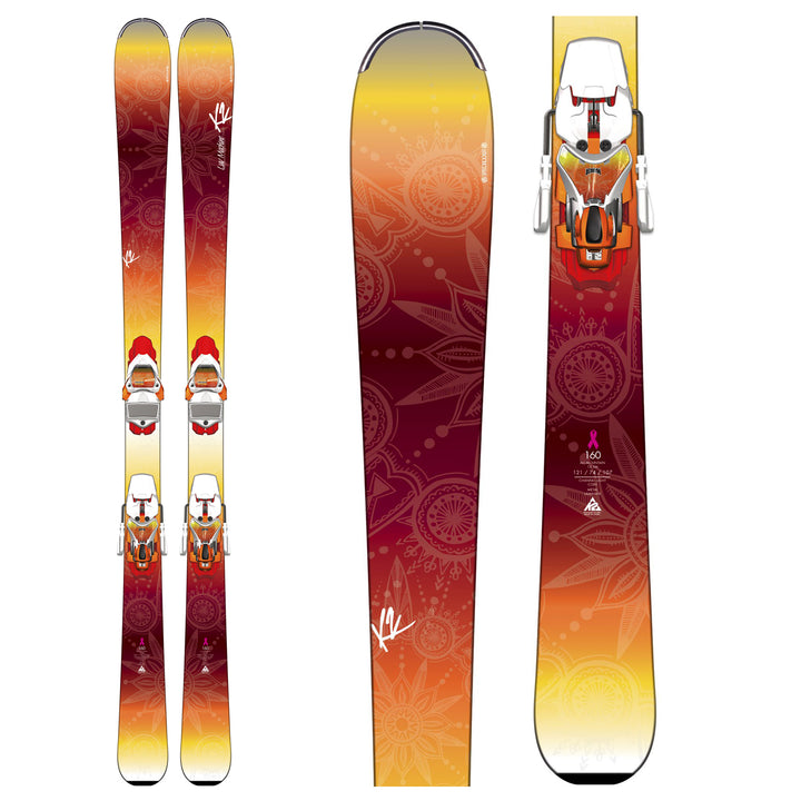K2 LUV Machine 74 Ti Skis + ERC 11 Bindings - Women's 2016