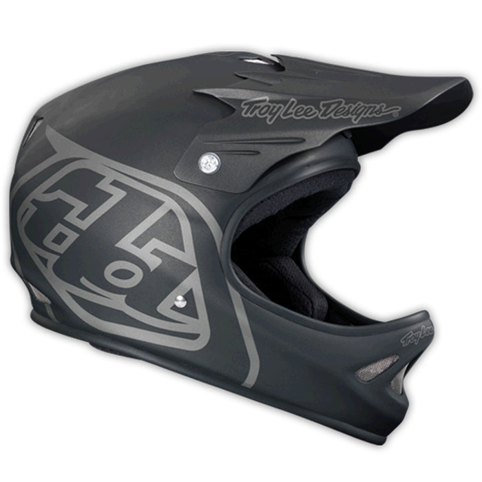 Troy Lee Designs D2 Bike Helmet Midnight 2 Black Detail 2 View