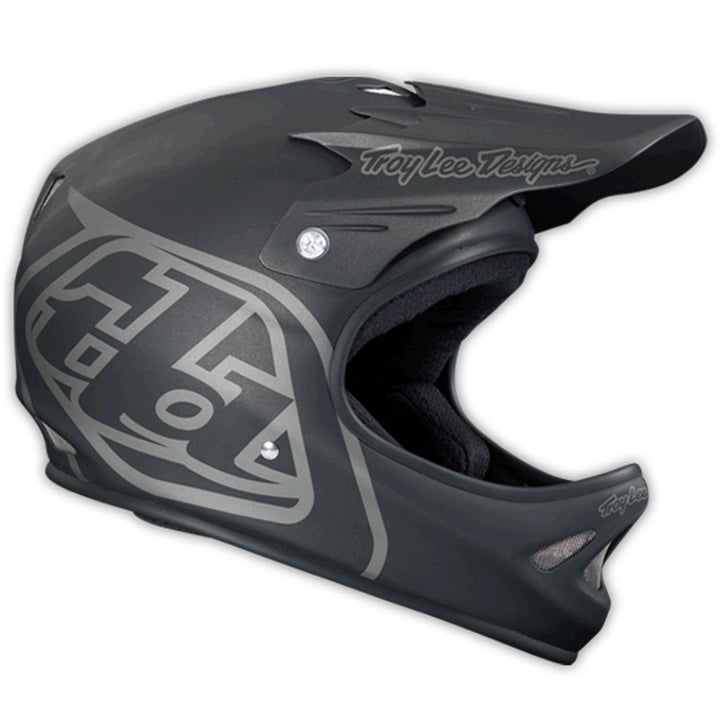 Troy Lee Designs D2 Bike Helmet Midnight 2 Black Detail 2 View