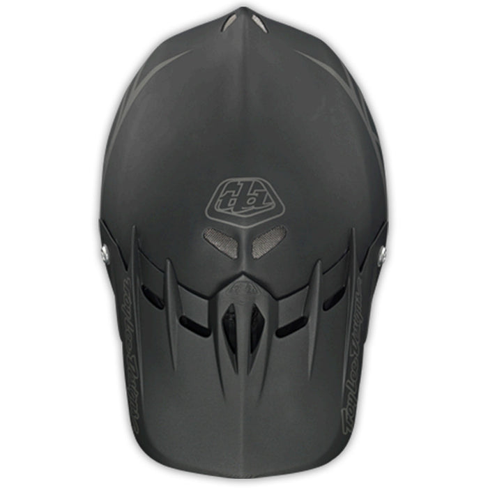 Troy Lee Designs D2 Bike Helmet Midnight 2 Black Detail 3 View