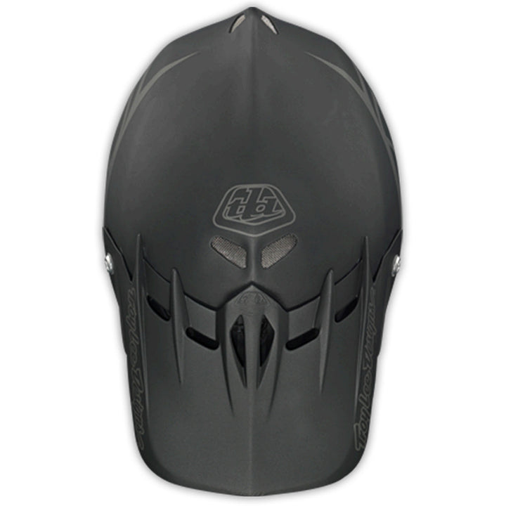 Troy Lee Designs D2 Bike Helmet Midnight 2 Black Detail 3 View