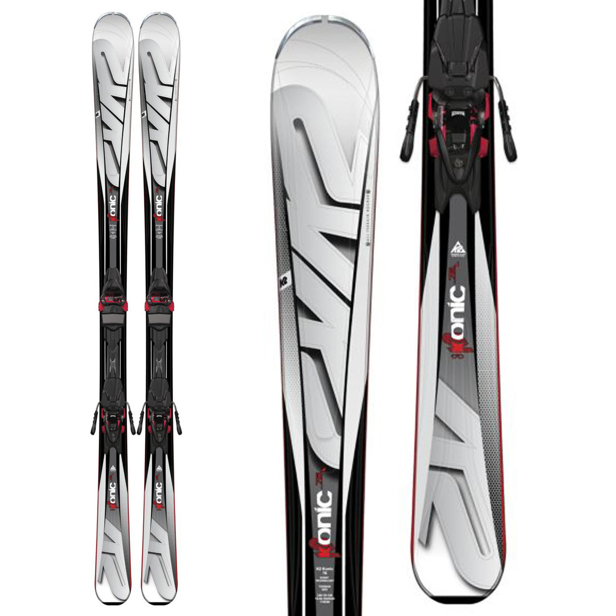 K2 Konic 76 Skis + M3 10 Bindings 2016