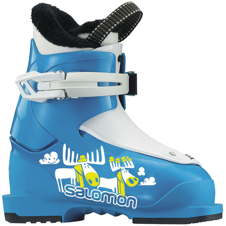 Salomon T1 Ski Boots - Little Boys' 2018 Blue/White
