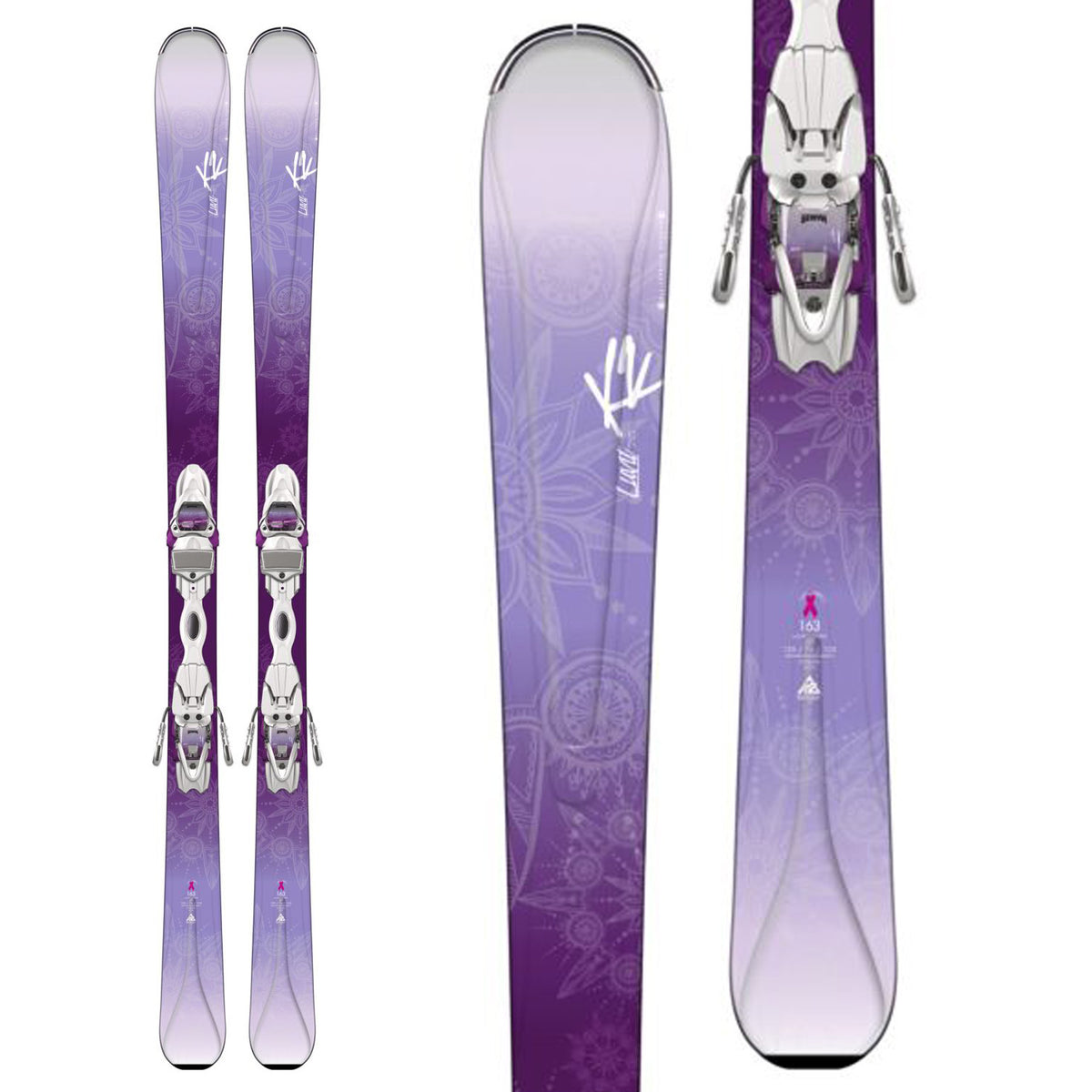 K2 LUVit 76 Skis + ER3 10 Bindings - Women's 2016