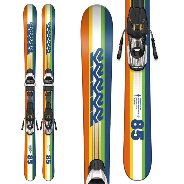 K2 Shreditor 85 Jr Skis + Fastrak2 7 Bindings - Boys' 2017