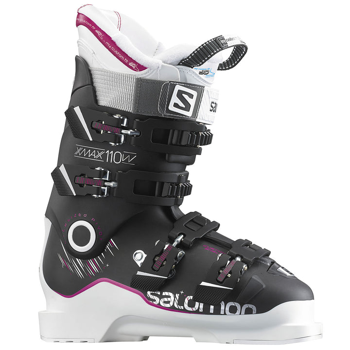 Salomon X Max 110 Ski Boots - Women's 2017 Black/White/Rubine Detail 1 View