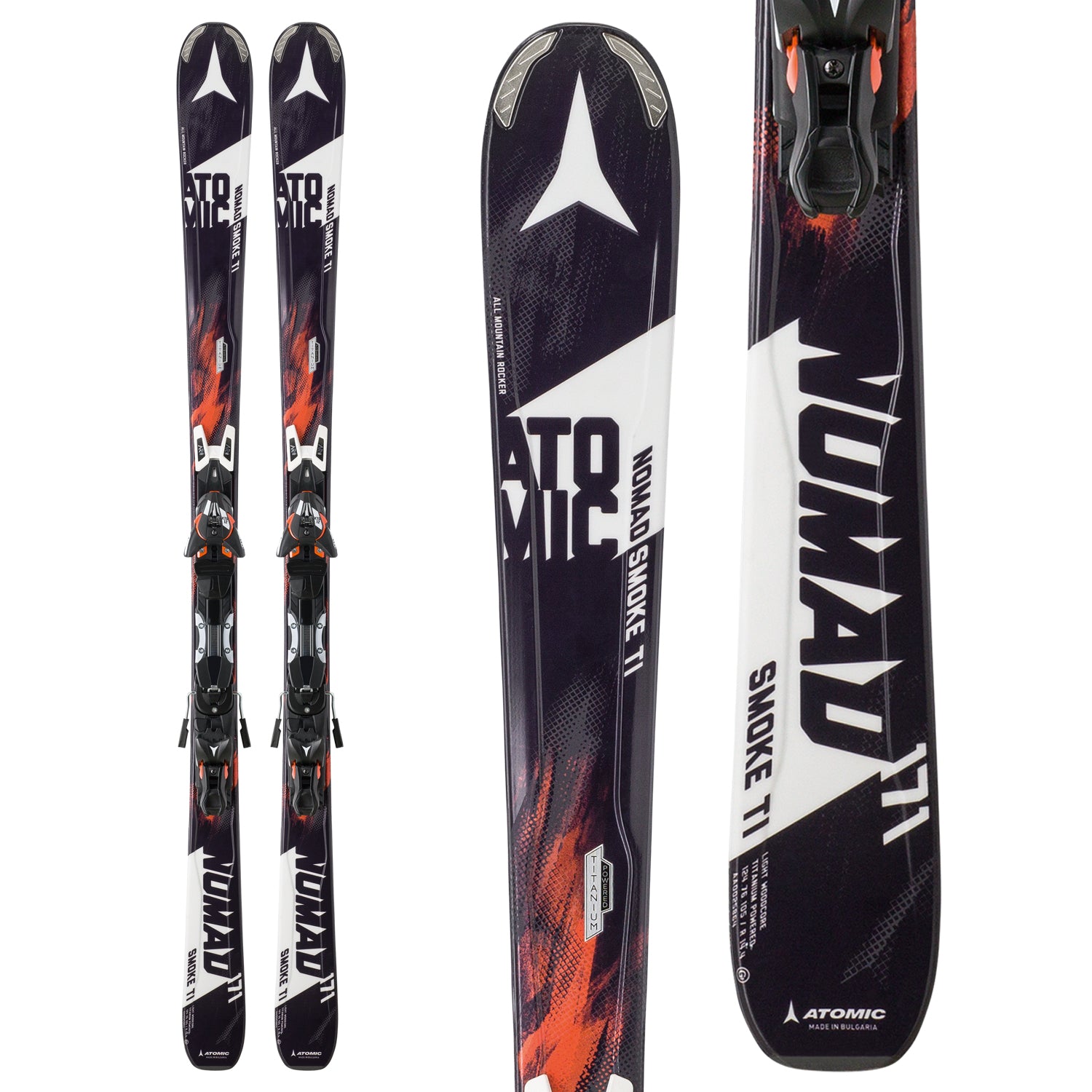 ATOMIC アトミック NOMAD SMOKE 150cm　ストック付き Atomic Nomad Smoke Ti Skis + XTO 12 Skis Bindings 2016 – evo