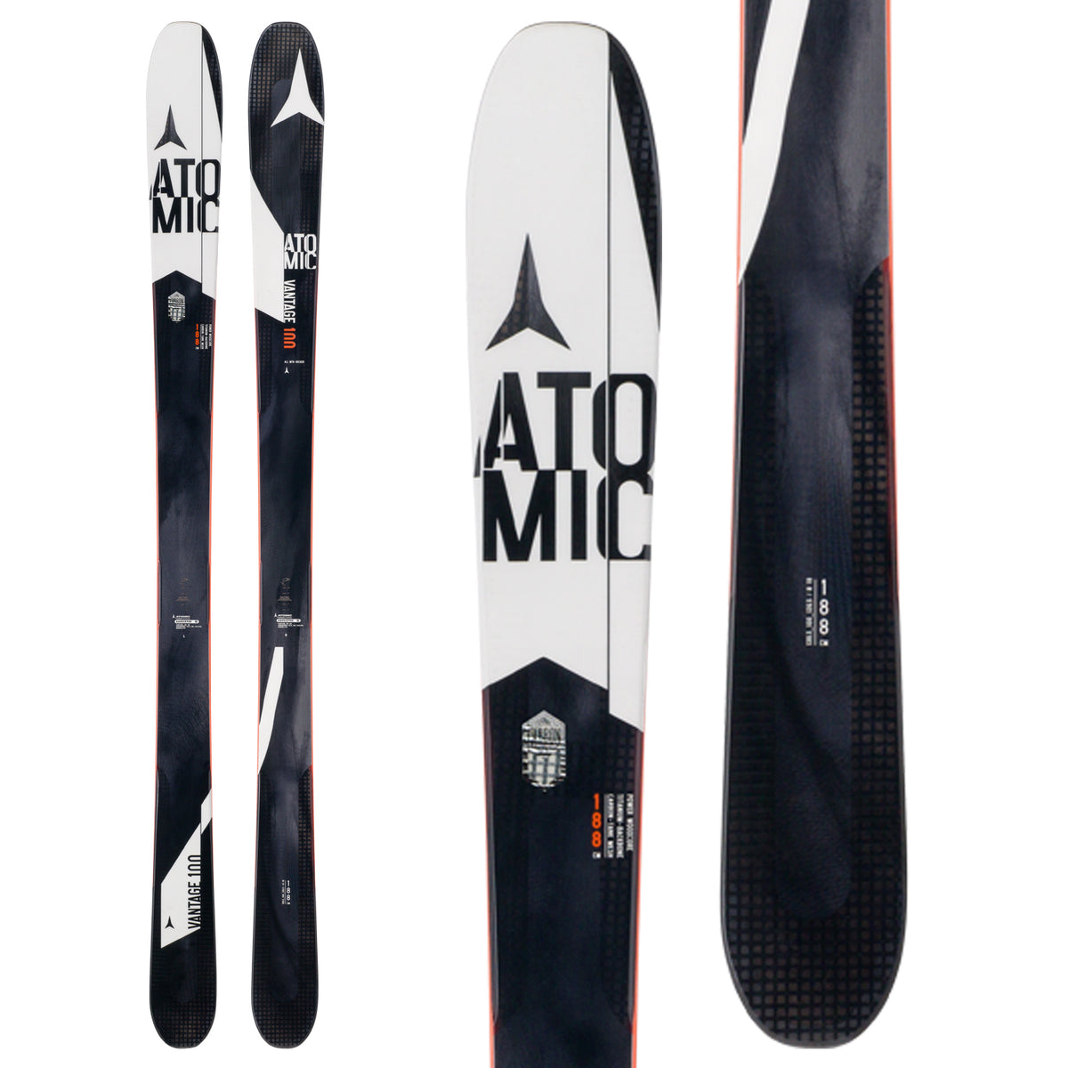 Atomic Vantage 100 CTI Skis 2017 Top View