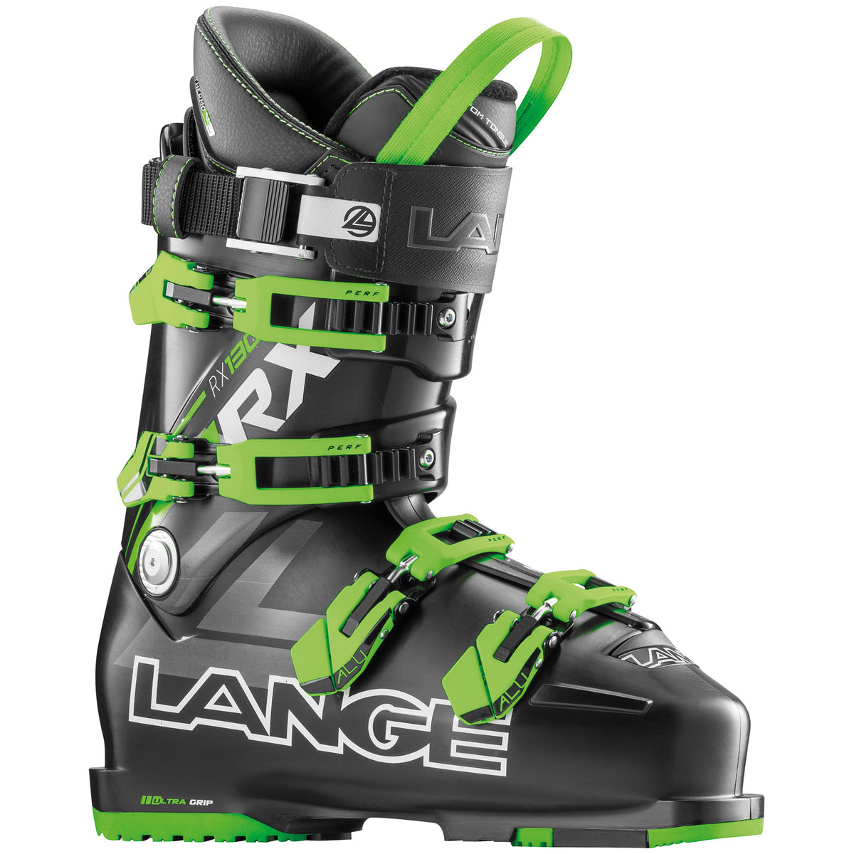 Lange RX 130 Ski Boots 2017 Black/Green