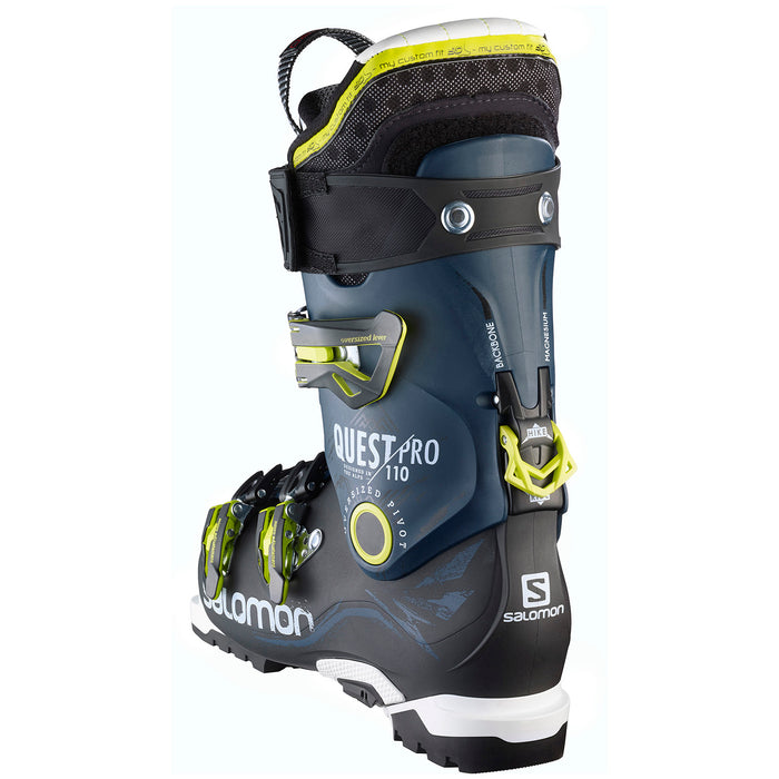 Salomon Quest Pro 110 Ski Boots 2016 Black/Dark Blue Back View