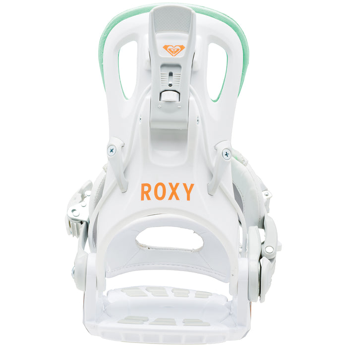 Roxy Rock-It Dash Snowboard Bindings - Women's 2016 White Back View