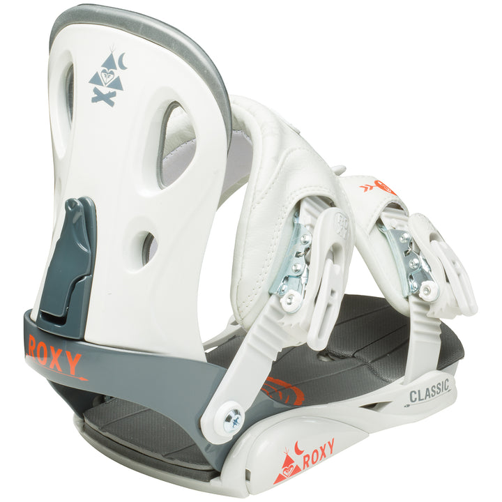 Roxy Classic Snowboard Bindings - Women's 2016 Grey High Back View