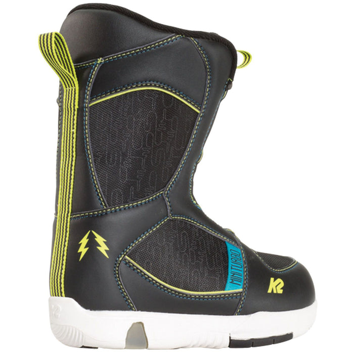 K2 Mini Turbo Snowboard Boots - Little Boys' 2017 Black Back View