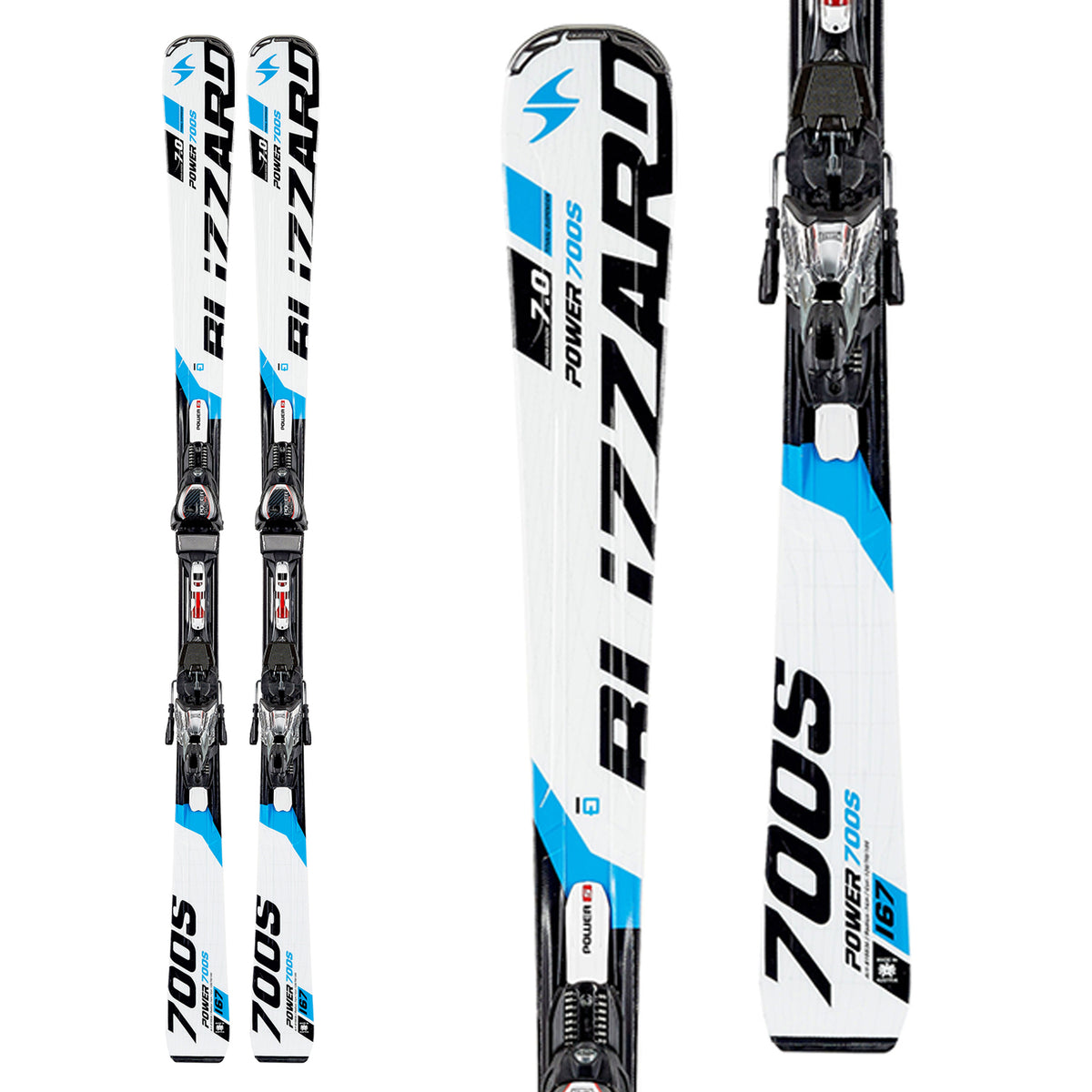 Blizzard Power 700 S IQ Skis + Power 12 TCX Bindings 2015