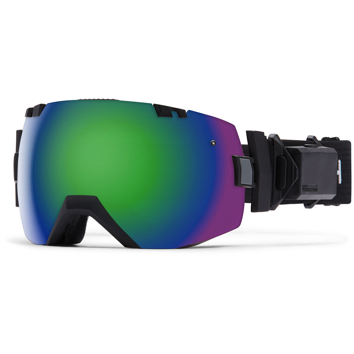 Smith I/OX Turbo Fan Goggles Black/Green Sol-X + Red Sensor