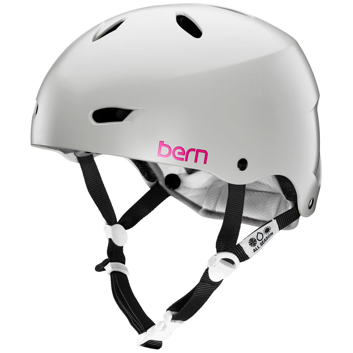 Bern Brighton EPS Summer Bike Helmet - Women's Matte Grey Side View