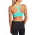 The North Face Bounce-B-Gone Bra - Women's Billiard Green/Fiery Coral Heather Back View