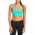 The North Face Bounce-B-Gone Bra - Women's Billiard Green/Fiery Coral Heather Front View