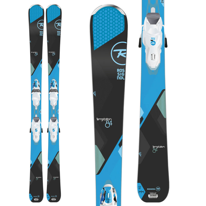 Rossignol Temptation 84 Skis + Xelium Saphir 110 Bindings - Women's 2016