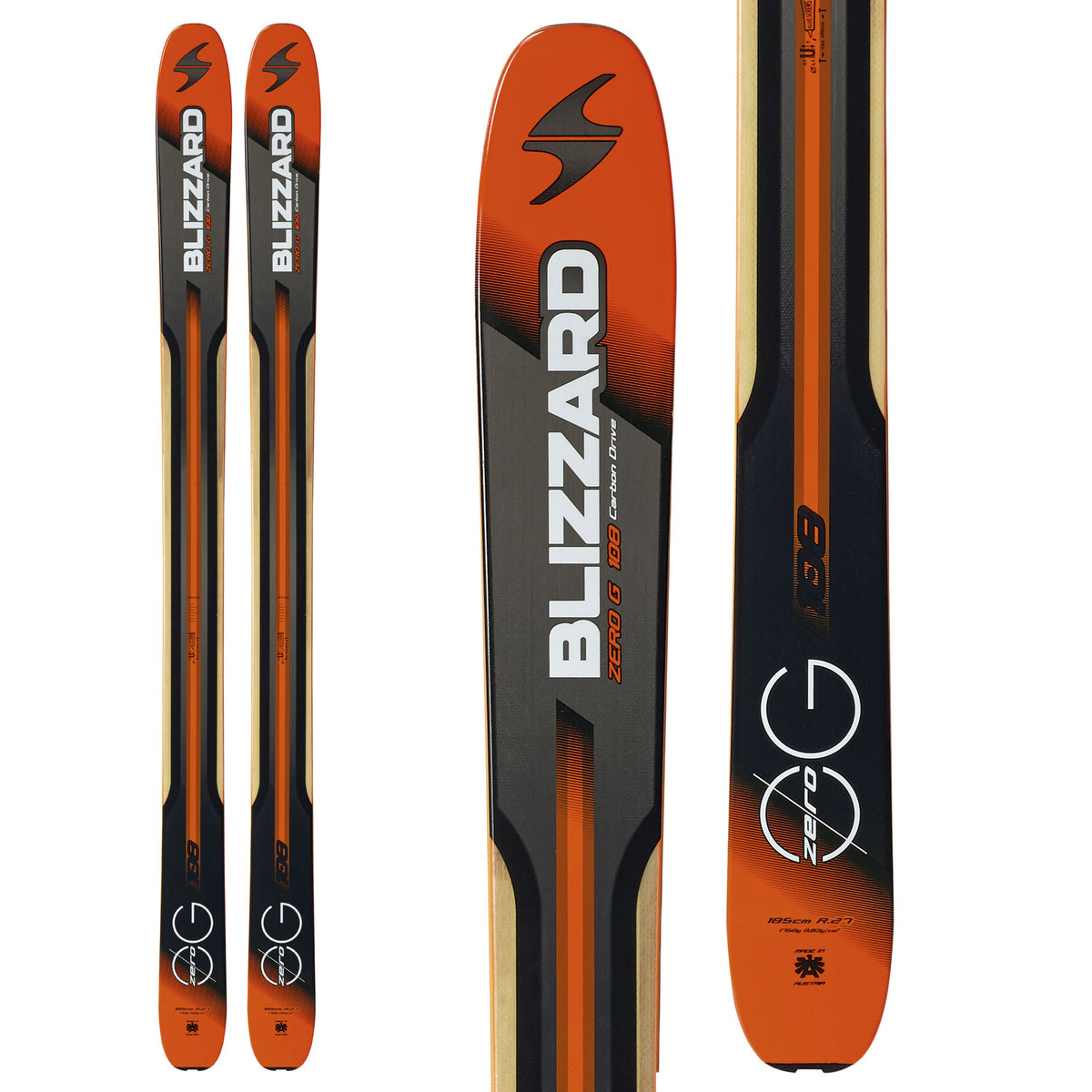 Blizzard Zero G 108 Skis 2016