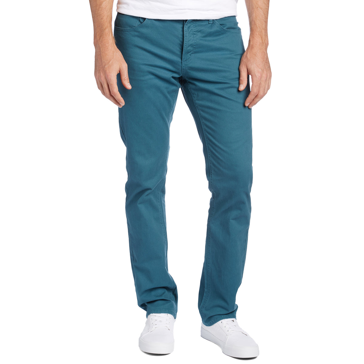 RVCA Stay RVCA Pants Mallard Blue Front View