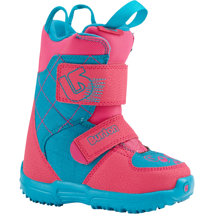 Burton Mini Grom Snowboard Boots - Little Kids' 2017 Pink/Teal Side View
