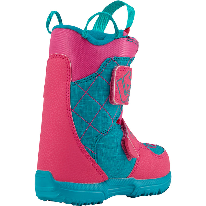 Burton Mini Grom Snowboard Boots - Little Kids' 2017 Pink/Teal Back View
