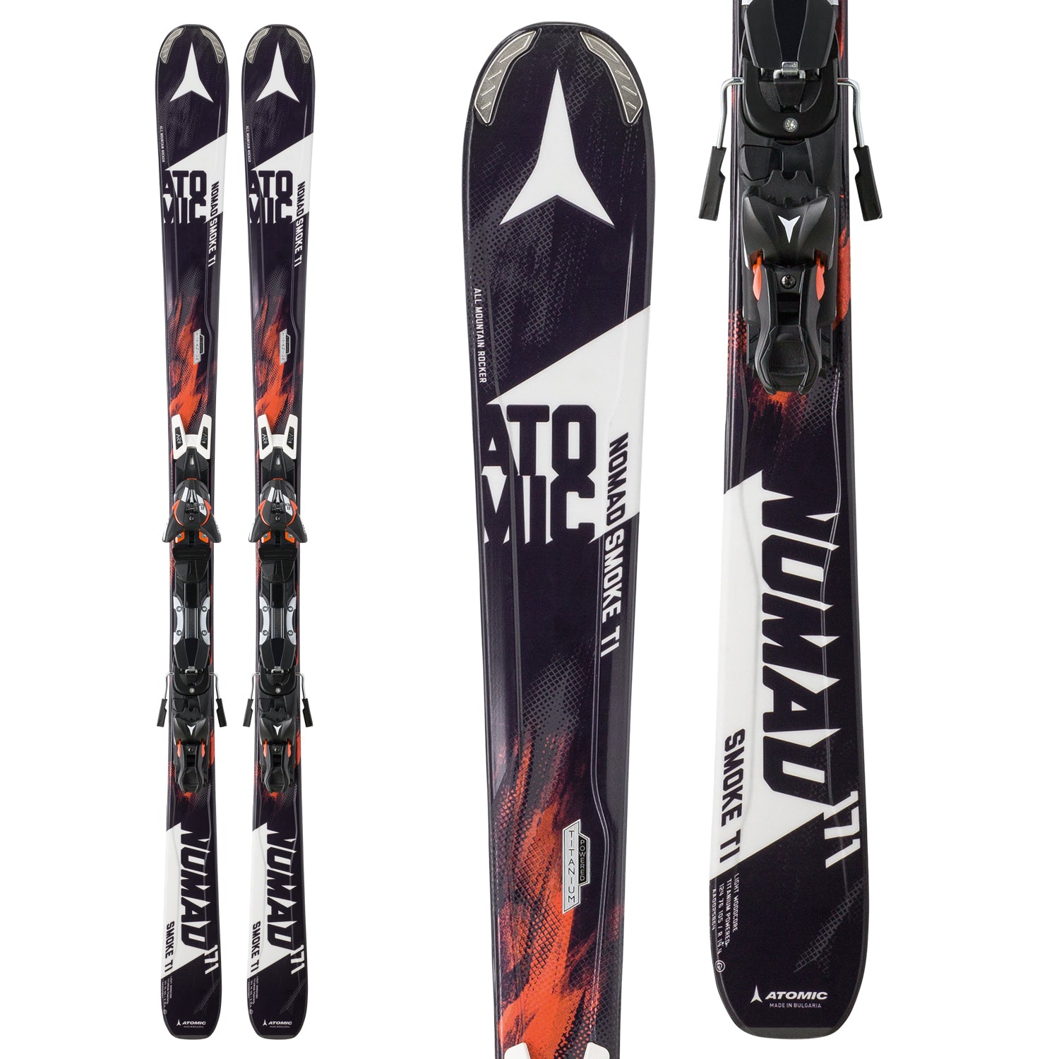 Atomic Nomad Smoke Ti Skis + XTO 12 Skis Bindings 2016 – evo