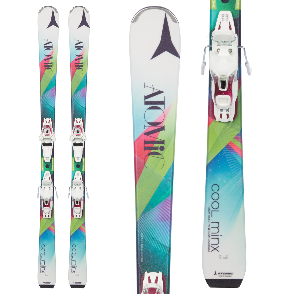 Atomic Cool Minx Skis + Easytrak2 Bindings - Women's 2015 Front View