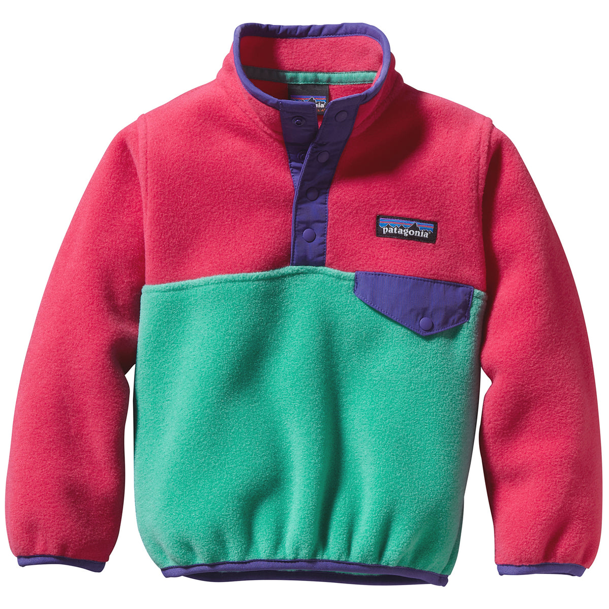 Patagonia Lightweight Synchilla Snap-T Pullover Fleece - Little Kids' Aqua Stone