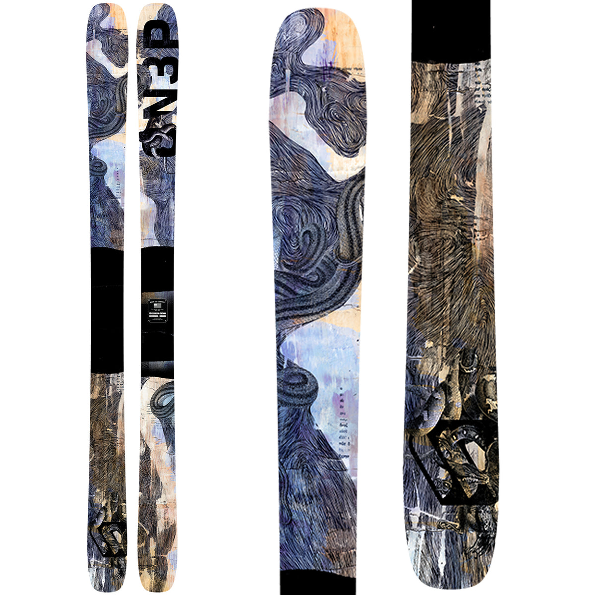 ON3P Jessie 100 Skis - Women's 2016 Top View