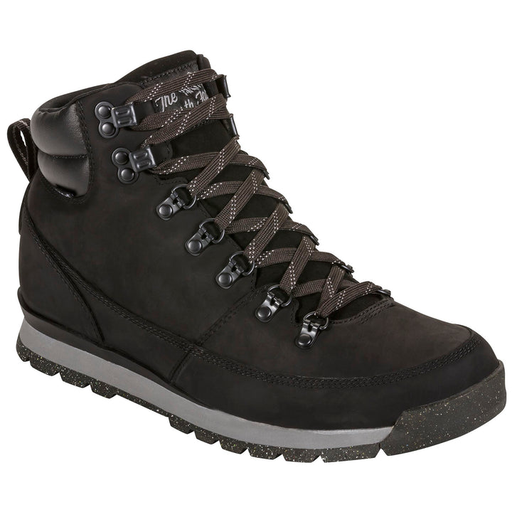 The North Face Back-To-Berkeley Redux Leather Boots Black/Black Front View