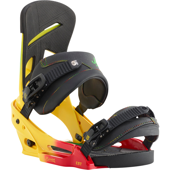 Burton Mission EST Snowboard Bindings 2016 Rude Bwoy Front View