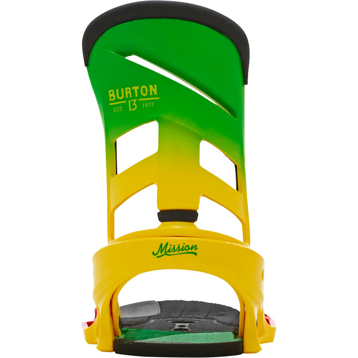 Burton Mission EST Snowboard Bindings 2016 Rude Bwoy Back View